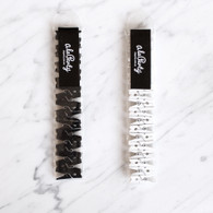 2.5cm Mini Wooden Pegs, Black or White - Pack of 18