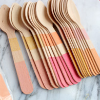 Sucre Shop Colourblock Blush Ice Cream Spoons - Pack of 20
