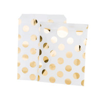 Talking Tables Modern Metallics Gold Dots Treat Bags - Pack of 8