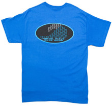 DWSS Logo on Oval Background Arial Blue & Black Royal T-Shirt