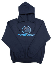 DWSS Logo on Circle Background Arial Blue & Transparent Navy Pullover Hoodie
