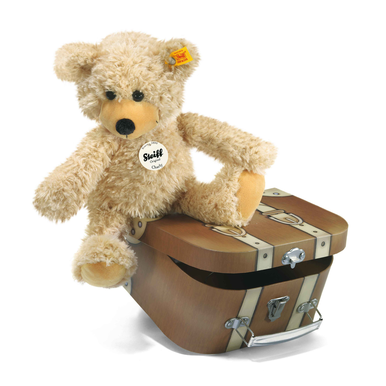 steiff lotte teddy bear in suitcase