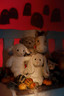 Hoppie Rabbit EAN 080470 with friends Fuzzy Lamb EAN 073410, Honey Teddy Bear EAN 113420, Hippity Horse EAN 073595, and Lionel Lion EAN 065675