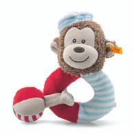 Steiff Sailor Monkey Grip Toy with Rattle EAN 241482