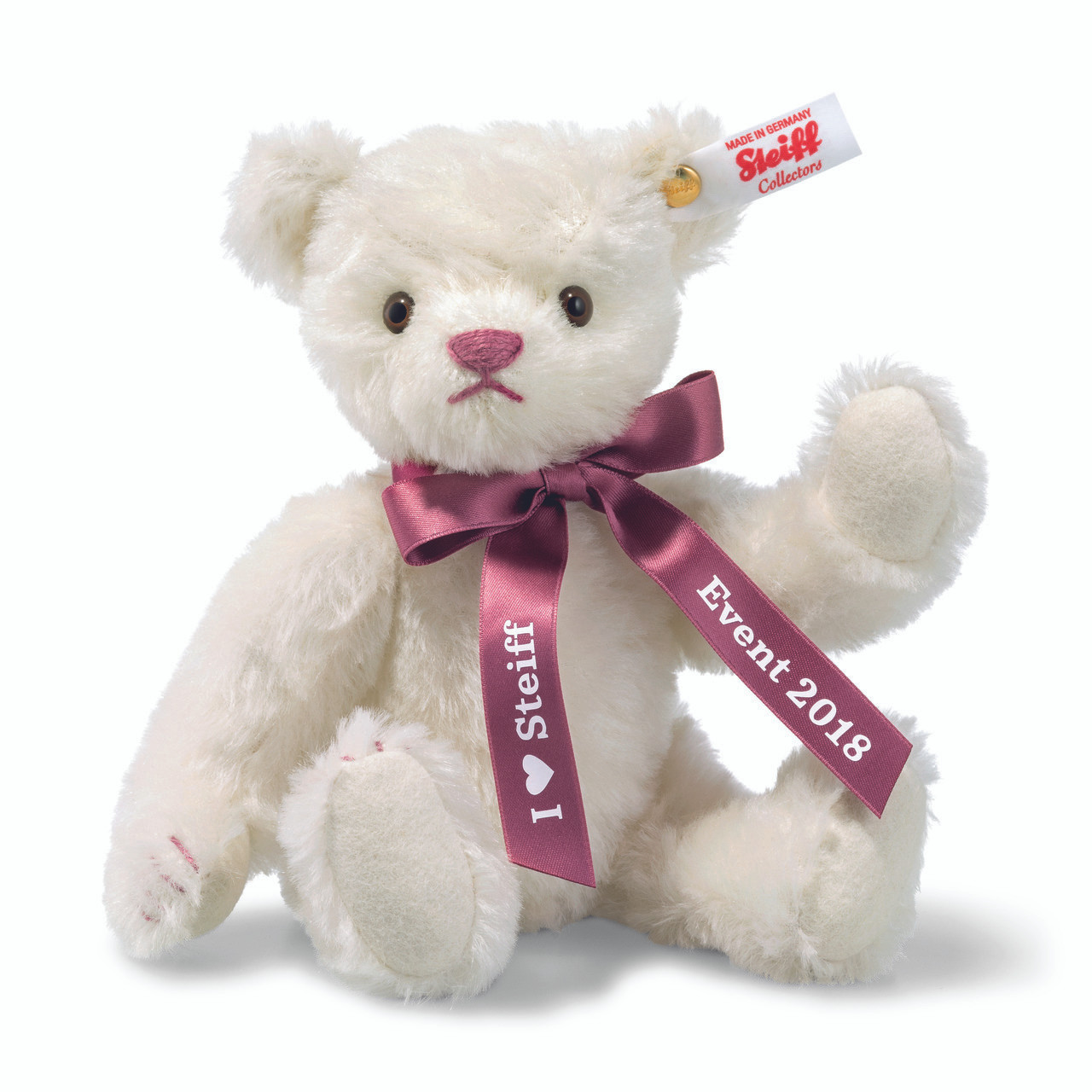 pink steiff teddy bear