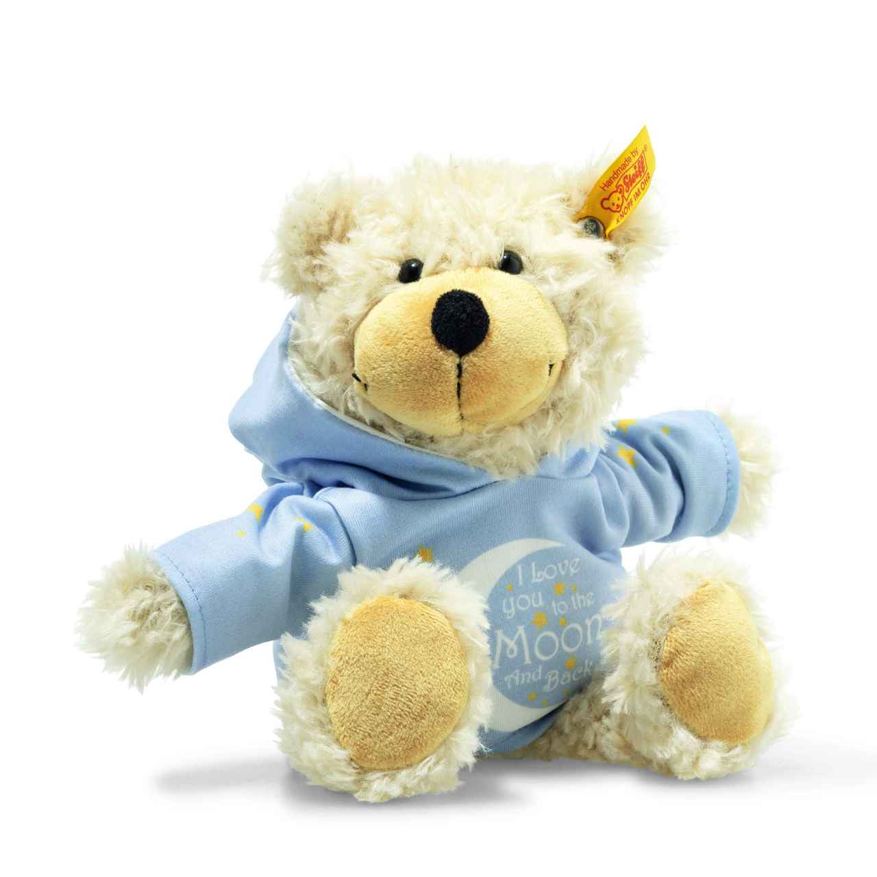 Charly Teddy Bear With I Love You To The Moon And Back Hoodie Steiff Online Shop Usa