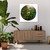 'Earthly Delights' featuring a NZ flying Tui in tropical setting - stretched canvas