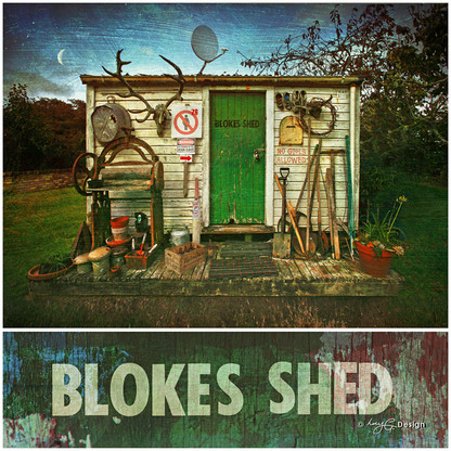 Old NZ Blokes Shed photograph, Kiwiana NZ art print for sale by Lucy G.