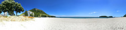 Mount Maunganui, Tauranga, NZ showing beach and sand - landscape photo print for sale.