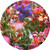 Round wall decal - 'Spring Blooms 4'