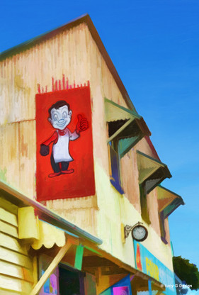 "Four Square" iconic colour Kiwiana NZ dairy  -photo art print / wall art for sale