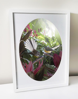 Lost in Paradise - Fantail wall art print