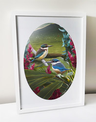 Harmony framed wall art Kingfisher photo