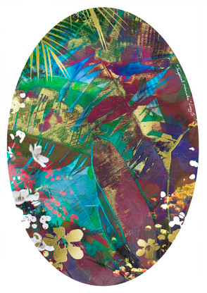 NZ Manuka gold foil art print (unframed)