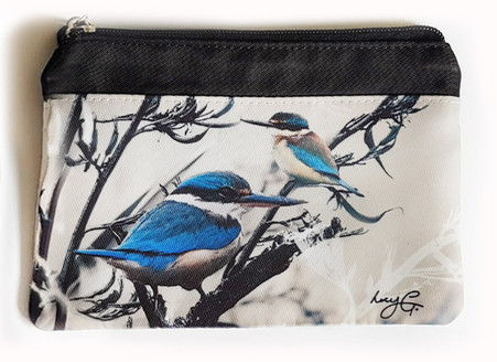 ''Kingfisher Reef'' NZ art purse