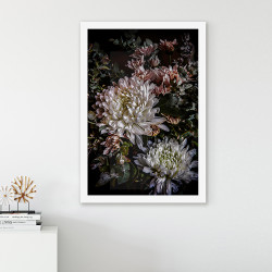 ''Chrysanthemum 1'' vertical box framed art print