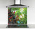 900x750mm DIY glass splashback with Tui bird in tropical garden