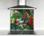 900x750mm DIY glass splashback with Wood Pigeon in tropical garden