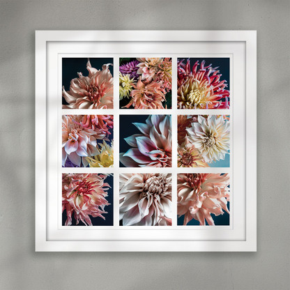 ''A second in time'' flower collage art print