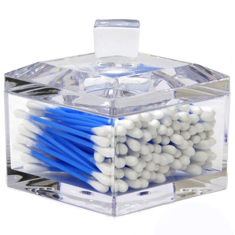 Acrylic Cotton Ball Holder - Front