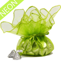 Lime Green Gift Bags - Set of 30
