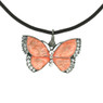 Peach Butterfly Pendant