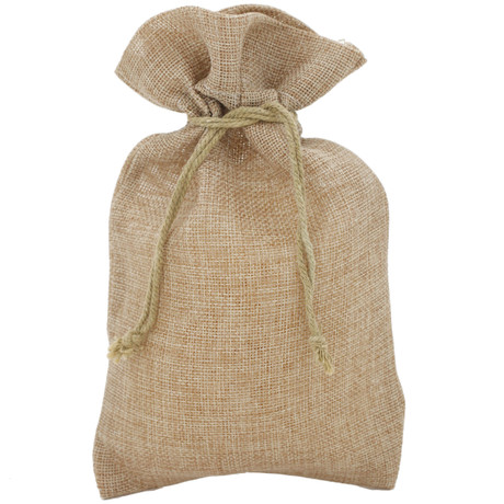 Burlap gift bag