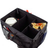 Black Backseat Organizer with Collapsible Sections | Bucasi SCR685 | Dividers 2
