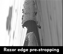 1x3 Latigo & Canvas Straight Razor Strop - by Razor Emporium (Used)