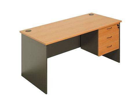 high desk with drawers