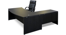 DDK Silhouette Crescent Executive Desk & Return 2100x900