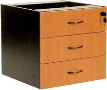 Oxley Fixed Pedestal - 3 Desk Drawers