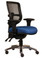 ErgoSelect Swift Mid Back Chair with Arms & Chrome Base - Smart Clever fabric