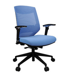 Vogue Mesh Back Office Chair  - Blue