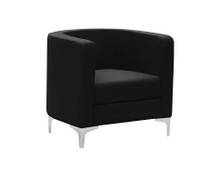 Miko Single Seater Tub Reception Chair - Black