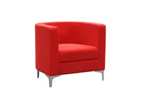 Miko Single Seater Tub Reception Chair - Red