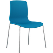 Dal Acti Chrome 4 Leg Chair Ocean Blue