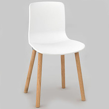 Dal Acti Wooden 4 Leg Chair White