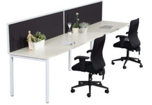 Rapid Infinity Single Sided Workstation with Screen - Profile Leg