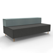 Flexi Lounge 2 Light Blue Back and Charcoal Ash Seat