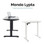 Mondo Lypta Electric Height Adjustble Sit Stand Desk