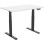 Ergovida 1500mm x 50mm Sit Stand Desk EED-623D - White Top, Black Frame