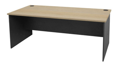 Rapid Worker 1800x750 Desk Natural Oak and Ironstone