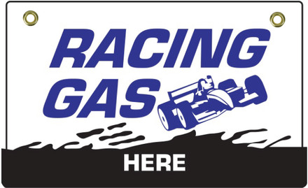 BS14 2 Way Sign - Racing Gas Here
