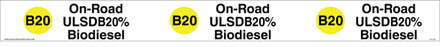 TC-126 - 38" x 3.5" - "On-Road ULSD B20% Biodiesel" Tank Collar