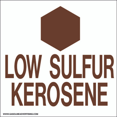CVD09-93 - 6"W x 6"H - Low Sulfur Kerosene Decal