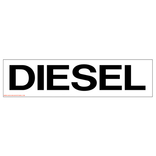 D-317 Pump Ad. Panel Decal - DIESEL - Gasoline Advertising Products