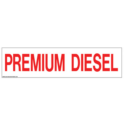 D-318 Pump Ad. Panel Decal - PREMIUM DIESEL
