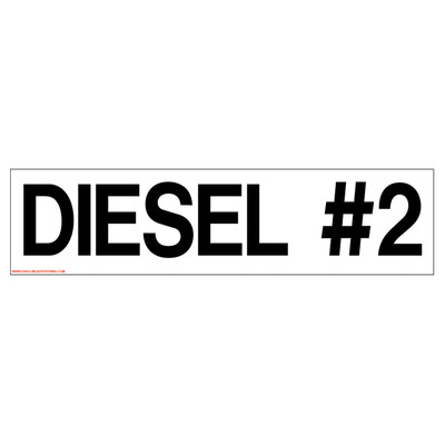 D-320 Pump Ad. Panel Decal - DIESEL #2