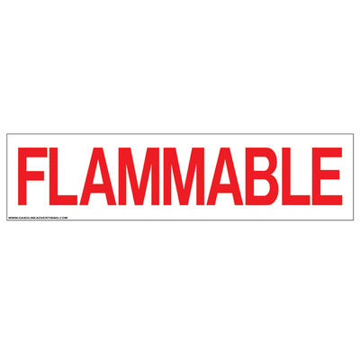 D-337 Pump Ad. Panel Decal - FLAMMABLE